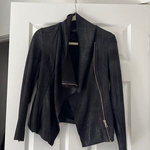 Zara vegan leather jacket